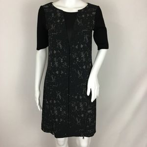 Elie Tahari Black Zipper Dress
